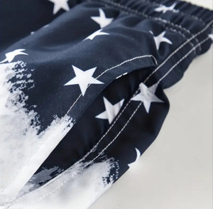 4th of July swim trunks