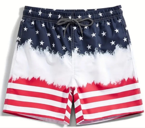 4th of July swim trunks