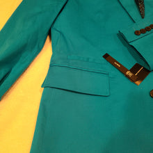 Load image into Gallery viewer, Inc slim turquoise blazer