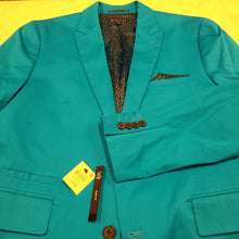 Load image into Gallery viewer, Inc slim turquoise blazer