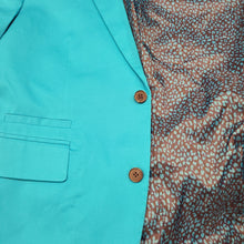 Load image into Gallery viewer, Inc slim turquoise blazer