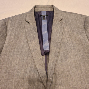 Alfani stretch gray herringbone blazer