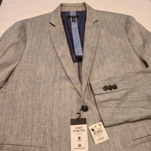 Alfani stretch gray herringbone blazer