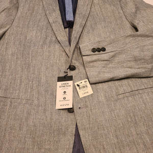 Alfani stretch gray herringbone blazer