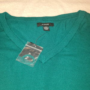 Alfani cotton V-neck sweater