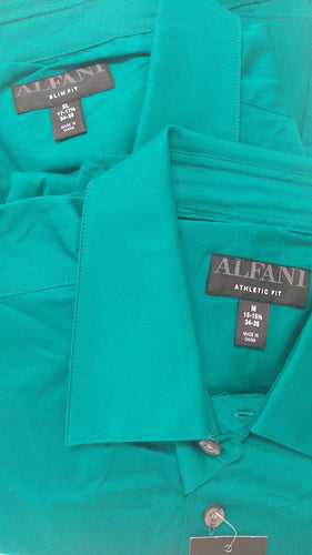 Alfani men's genuine jade long-sleeve dress shirt