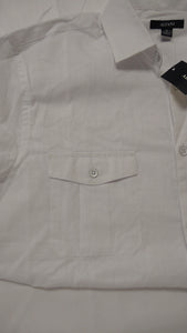 Alfani bright white men's long-sleeve casual shirt