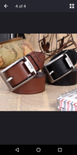 Load image into Gallery viewer, High quality men&#39;s leather belts