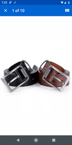 Men's leather belts