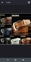 Load image into Gallery viewer, Men&#39;s faux leather belt