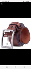 Load image into Gallery viewer, Lot of 2 men&#39;s leather belts