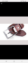 Load image into Gallery viewer, Lot of 2 men&#39;s leather belts