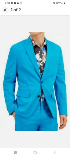 Inc slim turquoise blazer