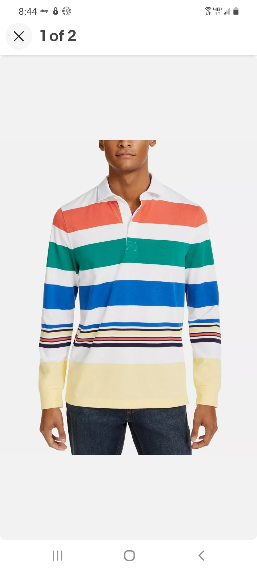 Club Room rugby polo long-sleeve