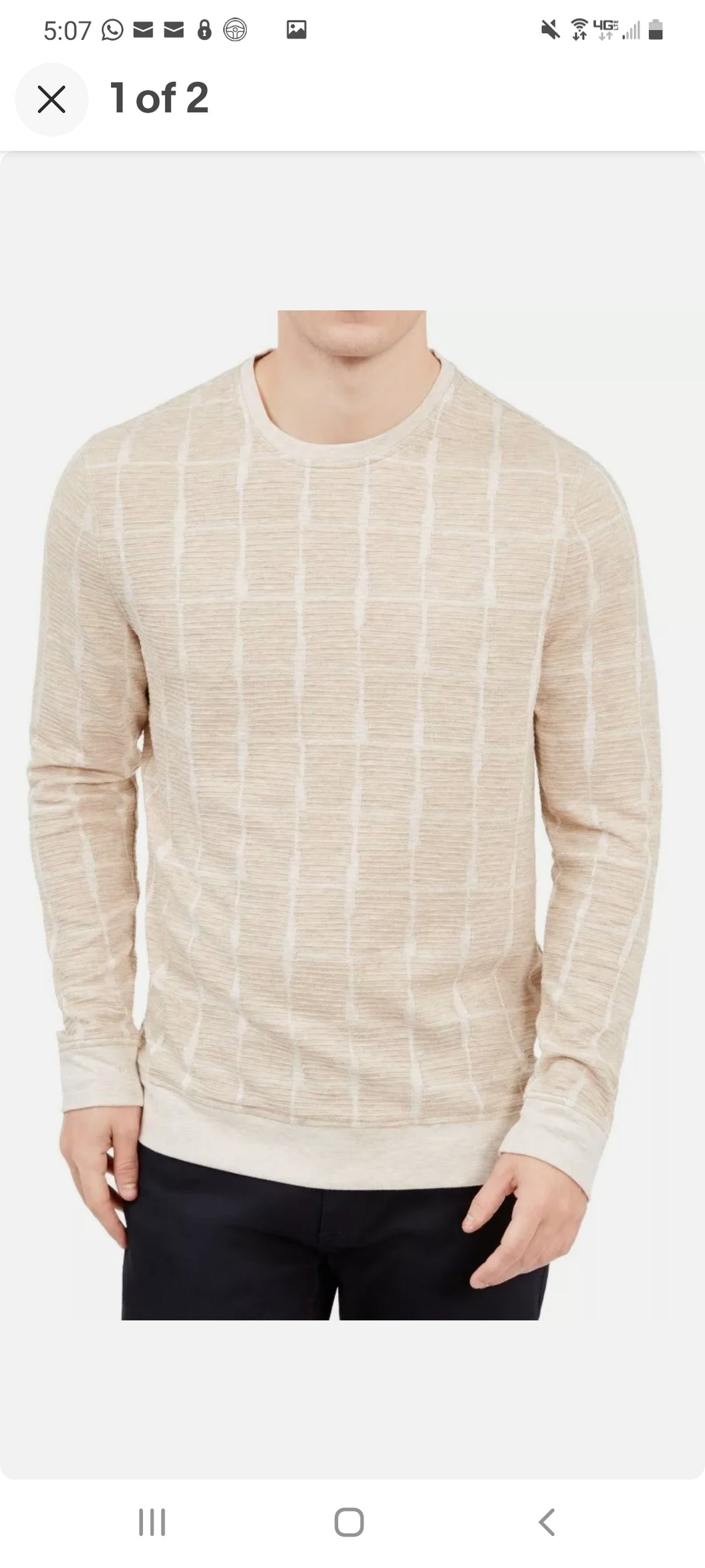 Alfani jacquard sweater