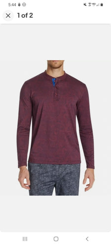 Tallia paisley print henley