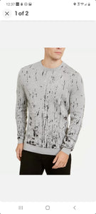 Alfani cotton splatter sweater