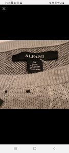 Alfani cotton splatter sweater