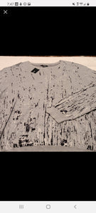 Alfani cotton splatter sweater