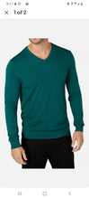 Load image into Gallery viewer, Alfani cotton V-neck sweater